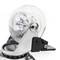 Rueda pivotante industrial de poliuretano y PVC transparente con freno 50 mm 4-pack