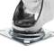Roda pivotant industrial de poliuretà i PVC transparent sense fre 75 mm 4-pack