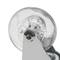 Roda pivotant industrial de poliuretà i PVC transparent sense fre 75 mm 4-pack