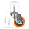 Roda pivotant industrial de poliuretà sense fre 75 mm M12 4-pack