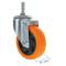Roulettes pivotantes roue industrielle en polyuréthane sans frein 100 mm M12 4-pack