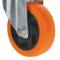 Roulettes pivotantes roue industrielle en polyuréthane sans frein 100 mm M12 4-pack
