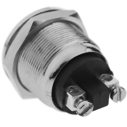 Momentary Taste Push button schalter 22mm 1NO 400V 10A normalerweise geöffnet Anti-Vandalen Nickel