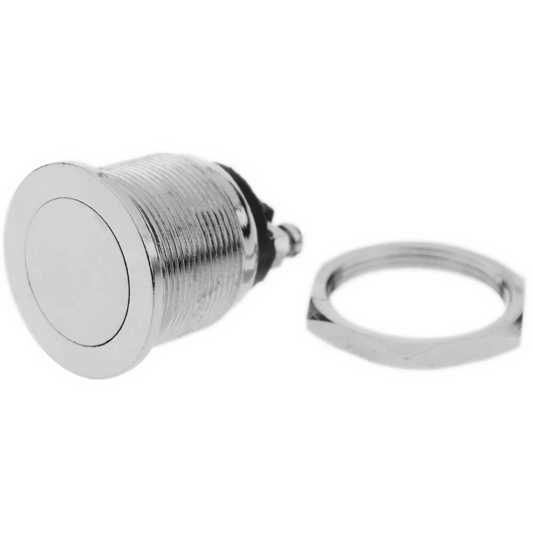 Momentary Taste Push button schalter 22mm 1NO 400V 10A normalerweise geöffnet Anti-Vandalen Nickel