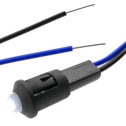 Llum LED pilot de 8 mm 220VAC de color blanc