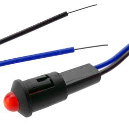 Luz LED piloto de 8mm 220VAC de color rojo