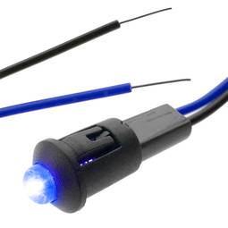 Llum LED pilot de 8 mm 220VAC de color blau