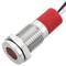 Luz piloto LED light 8mm 220VAC mount cor vermelho