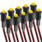 Llum LED pilot de 8mm 12VDC de color groc 10-pack