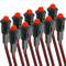 Lampka kontrolna LED 8mm 12VDC czerwona 10-pack