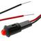 Lampka kontrolna LED 8mm 12VDC czerwona 10-pack