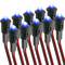 Llum LED pilot de 8mm 12VDC de color blau 10-pack