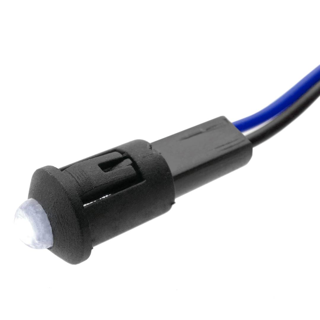 Lampe voyant LED 8mm 220VAC Pilote de couleur blanc 10-pack
