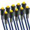 Pilot LED-licht 8 mm 12VDC geel 10-pack