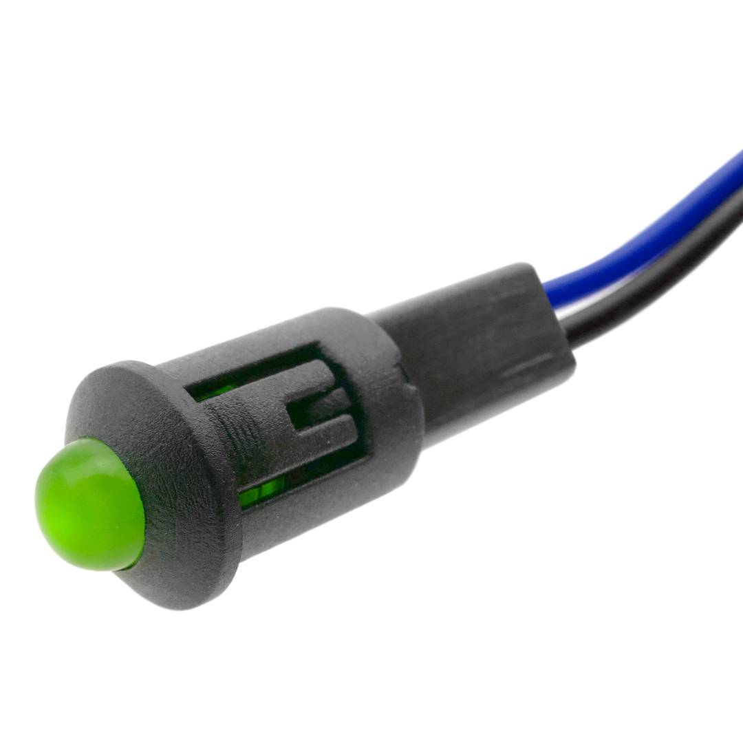 Llum LED pilot de 8 mm 220VAC de color verd 10-pack