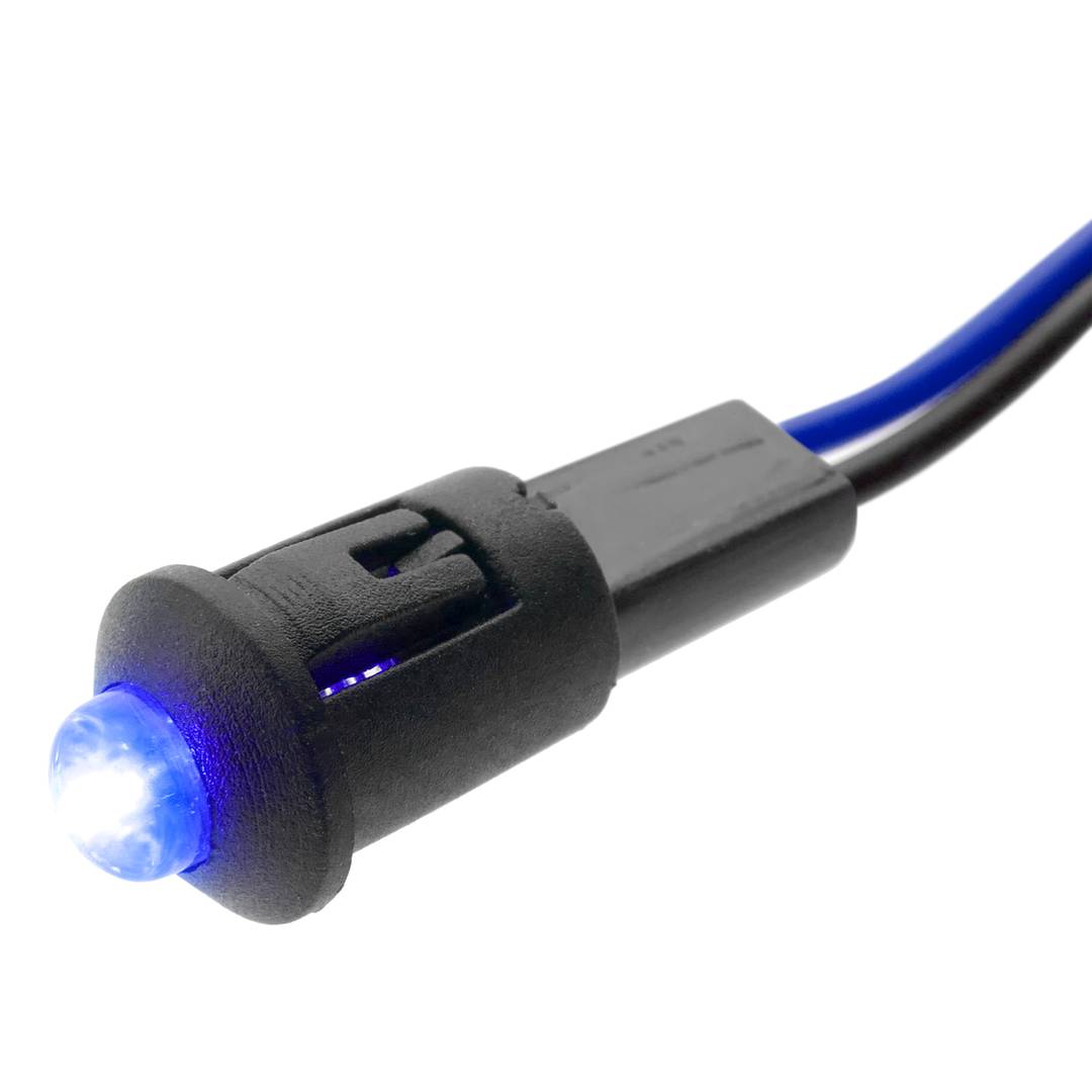 Llum LED pilot de 8 mm 220VAC de color blau 10-pack