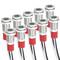 LED piloto 8 mm 12VDC LED indicador com instalação em painel de controle verde 10 pack