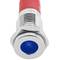 Luce pilota a LED blu per montaggio a pannello da 8 mm 12VDC 10 pack