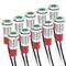 Pilot LED light 8mm 220VAC Panel Mount in green color 10 pack