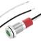 Pilot LED light 8mm 220VAC Panel Mount in green color 10 pack
