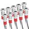 8 mm 220VAC blauwe paneelmontage LED-controlelampje 10 pack
