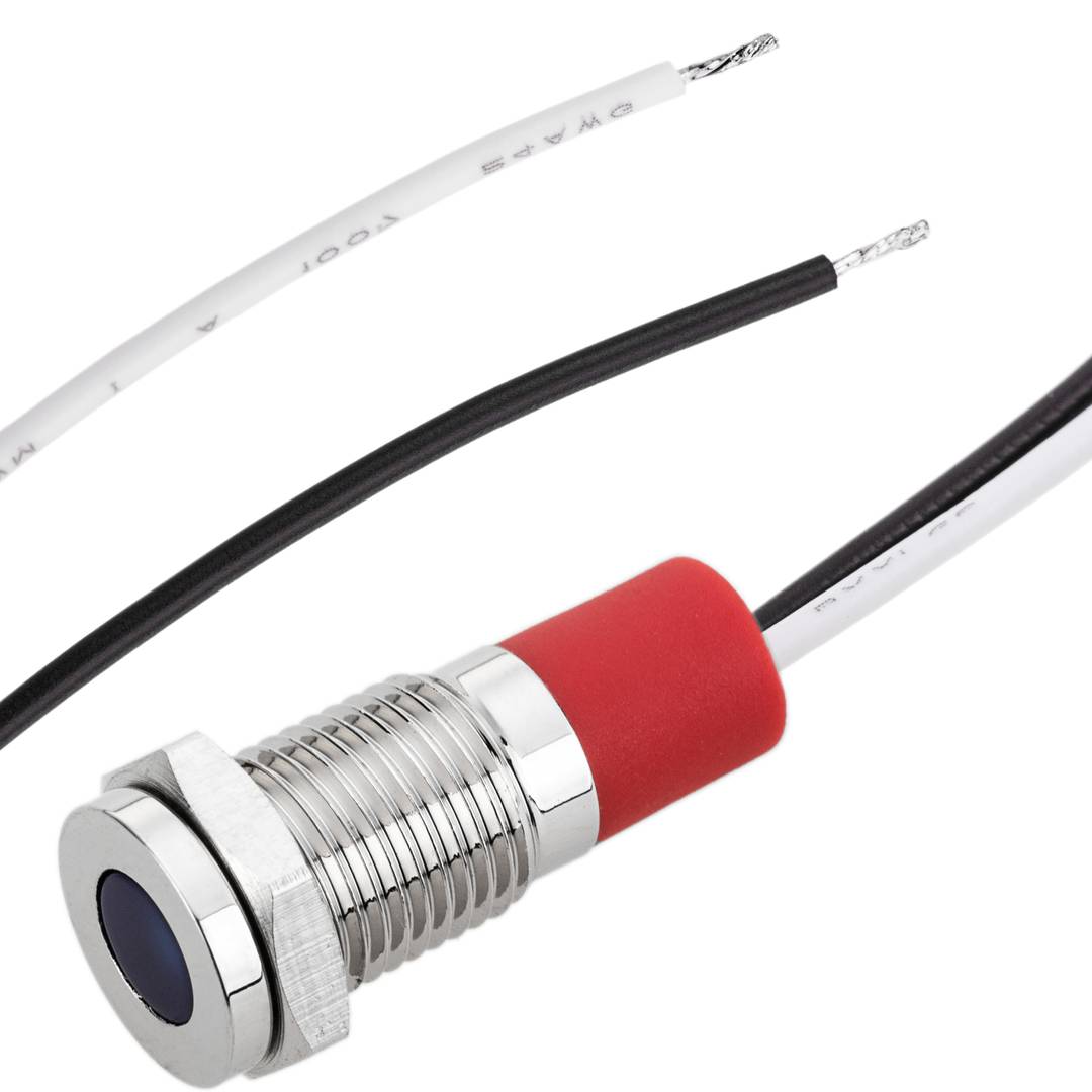 Lampe voyant LED 8mm 220VAC à montage sur panneau zaul 10 pack