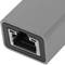 USB 3.0 to 3xUSB 3.0 and Ethernet RJ45 converter grey colour