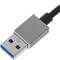 USB 3.0 to 3xUSB 3.0 and Ethernet RJ45 converter grey colour