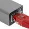 USB 3.0 to 3xUSB 3.0 and Ethernet RJ45 converter grey colour