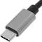 Conversor d'USB-C 3.0 a 3xUSB 3.0 i Ethernet RJ45 color gris