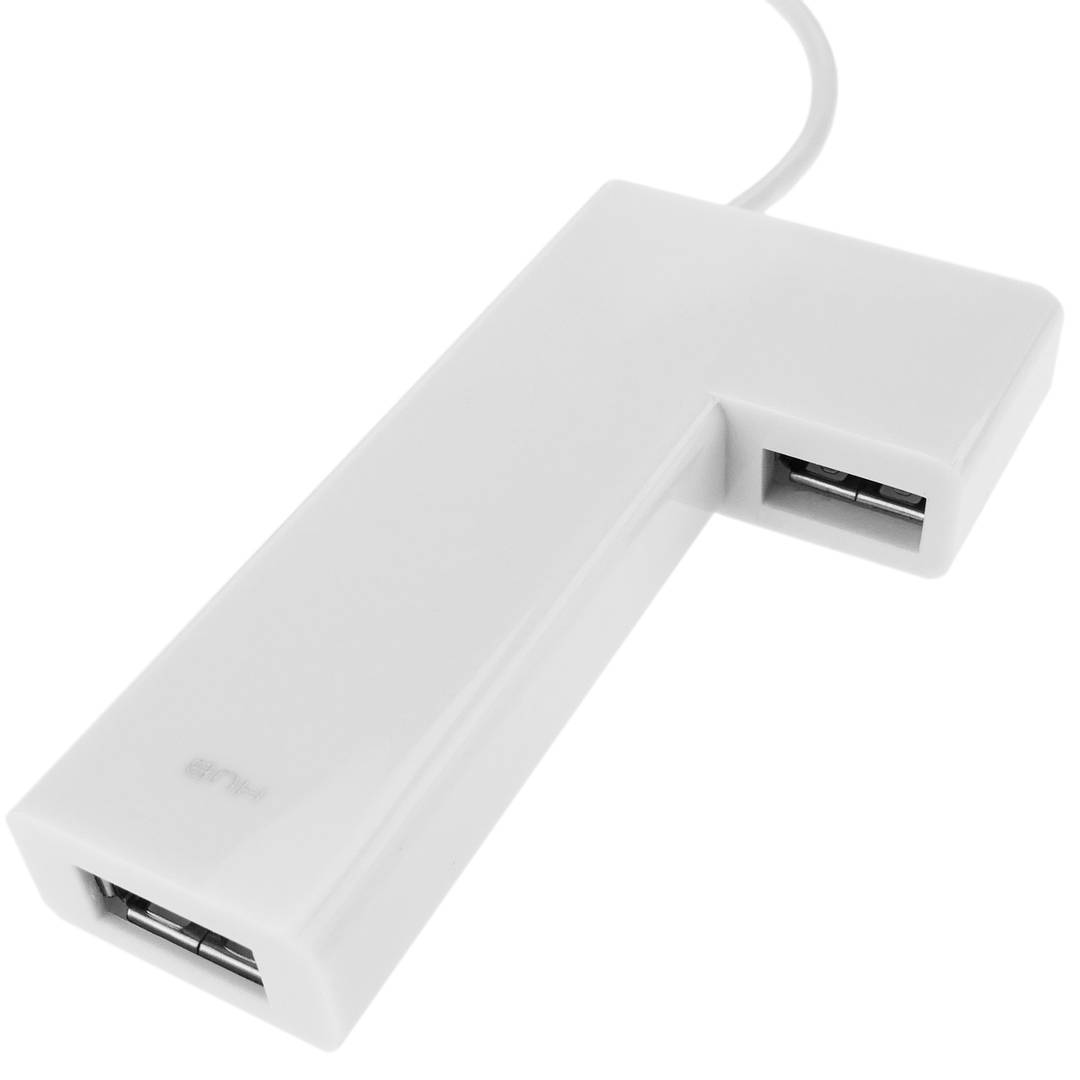 USB 2.0 Fast Ethernet et 4 ports USB hub 100Mb blanc