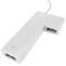 USB 2.0 Fast Ethernet et 4 ports USB hub 100Mb blanc