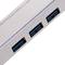 Adaptateur USB 3.0 type C au RJ45 Gigabit Ethernet avec concentrateur 3 ports USB de type A