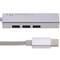 Adaptateur USB 3.0 type C au RJ45 Gigabit Ethernet avec concentrateur 3 ports USB de type A