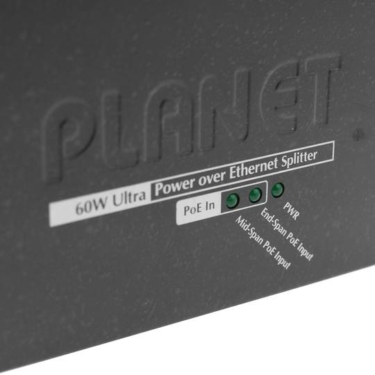 Ultra Power over Ethernet PoE separador IEEE802.3af/at 10/100/1000Mbps 12/19/24VDC