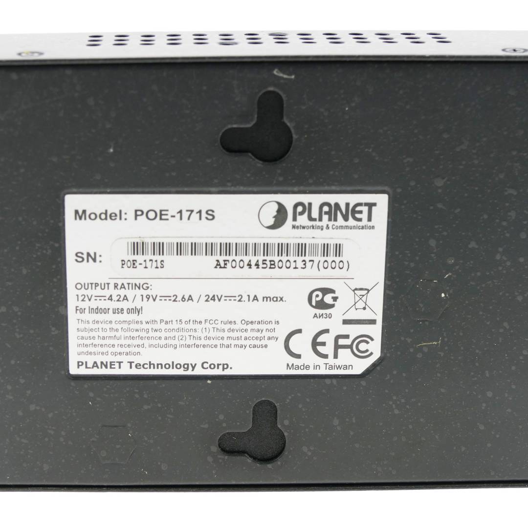 Ultra Power over Ethernet PoE separador IEEE802.3af/at 10/100/1000Mbps 12/19/24VDC
