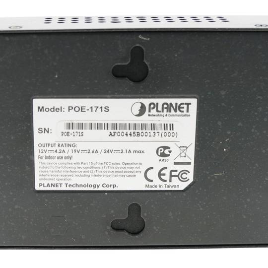 Ultra Power over Ethernet PoE separador IEEE802.3af/at 10/100/1000Mbps 12/19/24VDC