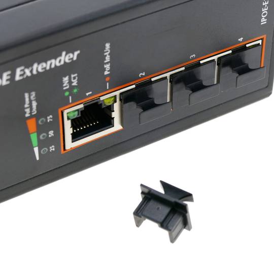 Przedłużacz PoE Ultra Power over Ethernet 1 port PoE do 4 portów PoE IEEE802.3af / at 10/100 / 1000Mbps