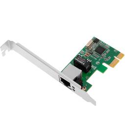 Cartão PCI-Express ethernet Gigabit 10/100/1000Base-TX (1xRJ45)