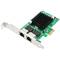 Karta PCI-Express Ethernet Gigabit 10/100 / 1000Base-Tx (2xRJ45)