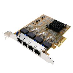 PCI-Express Gigabit Ethernet 10/100/1000Base-TX (4xRJ45)