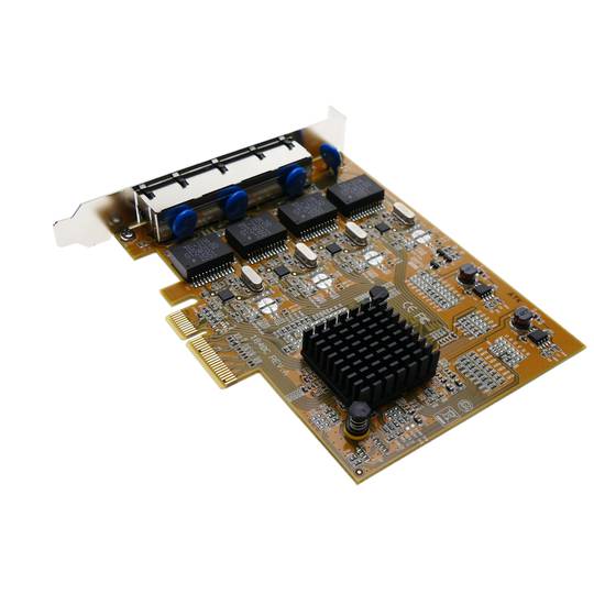 PCI-Express Gigabit Ethernet 10/100/1000BASE-TX (4xRJ45)