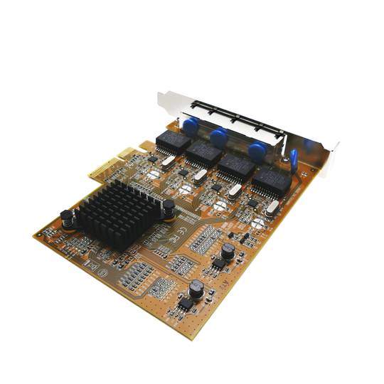 PCI-Express Gigabit Ethernet 10/100/1000BASE-TX (4xRJ45)