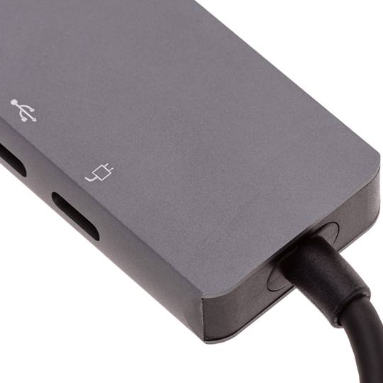 HUB USB C adaptador 8 en 1 lector SD/microSD USB2.0 USB3.0 HDMI y RJ45 100W PD