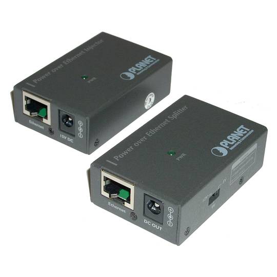Zestaw Power Over Ethernet (wtryskiwacz PoE i separator)