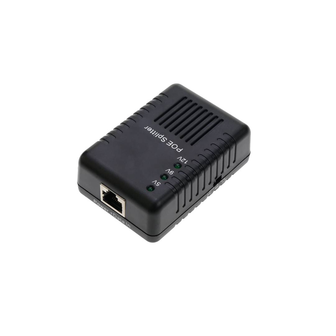 Power over Ethernet IEEE802.3af PoE separador 5VDC 9 VDC 12VDC