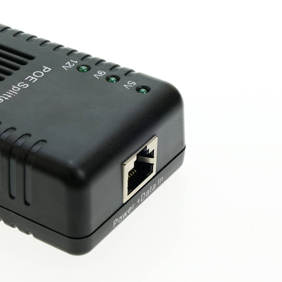 Power over Ethernet IEEE802.3af PoE separador 5VDC 9 VDC 12VDC