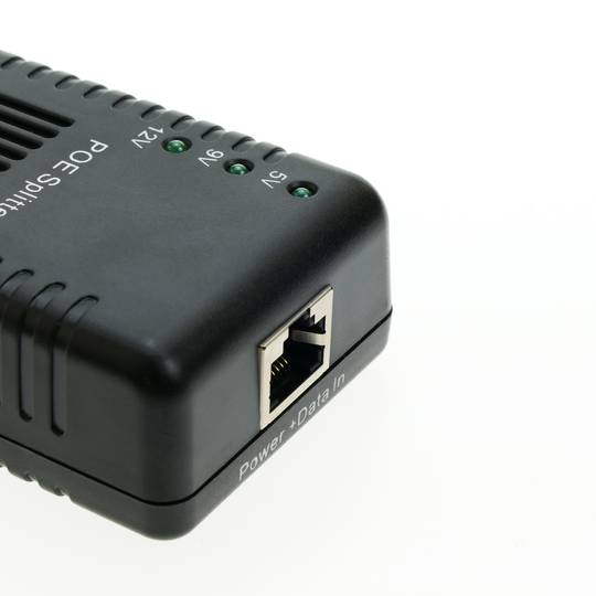 Power over Ethernet IEEE802.3af PoE separador 5VDC 9 VDC 12VDC