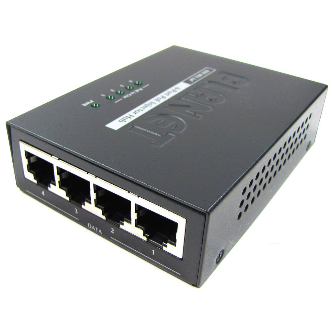 Ieee 802 3af Poe Injector Hub 4 Port Cablematic