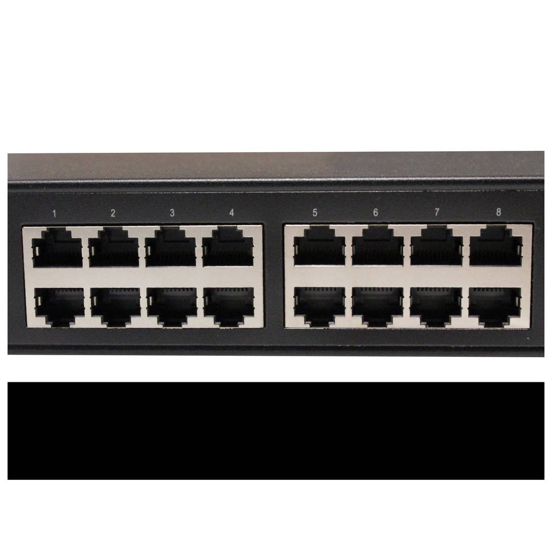 Hub PoE Injector Hub IEEE802.3af 10/100 Mbps 8-portowy stojak 19